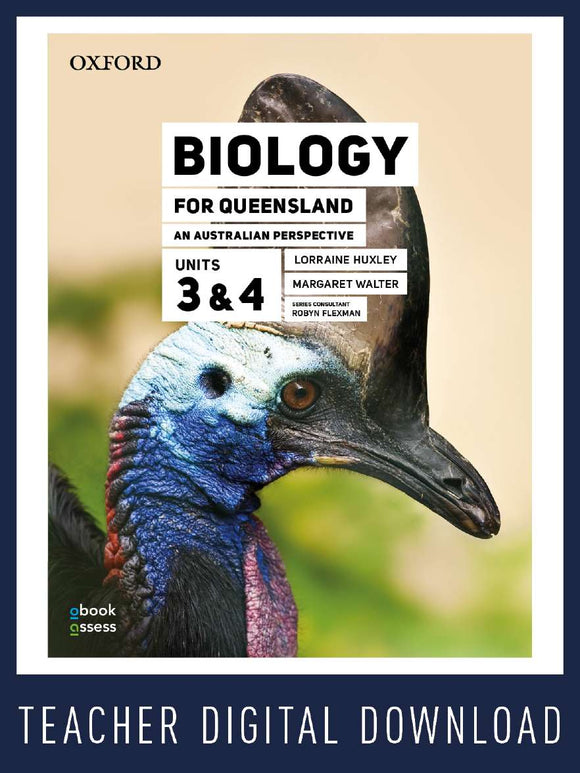 Biology for Queensland Units 3&4 Teacher obook assess