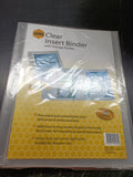 Clear A4 2 D-Ring Insert Binder with Storage Pocket 25mm Marbig