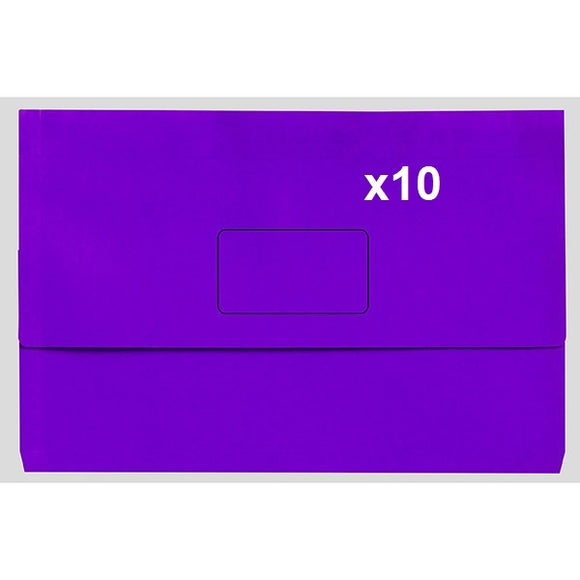 Document Wallet FC Slimpick Purple Pkt 10 9312311151052