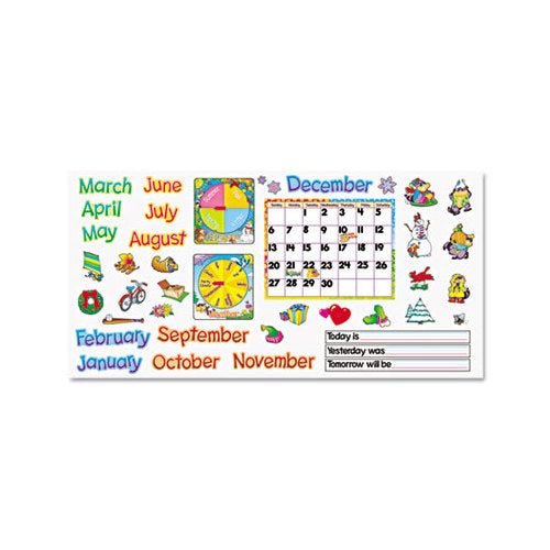 Monthly Calendar With Cling Bulletin Board Set T8302