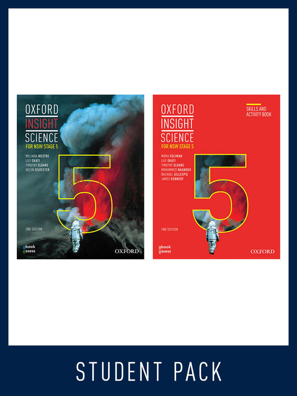 Oxford Insight Science for NSW Stage 5 2E Student Book + Workbook Student Pack 9780190330217