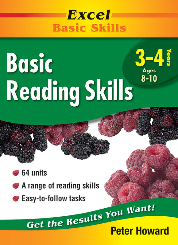 Excel Basic Skills Workbooks: Basic Reading Skills Years 3-4 9781741251661