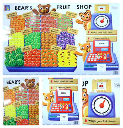 Hands On Interactive Chart - Bears' Fruit Shop HOIC-L06
