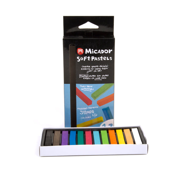Micador for Artists Soft Pastels 12pk 1129