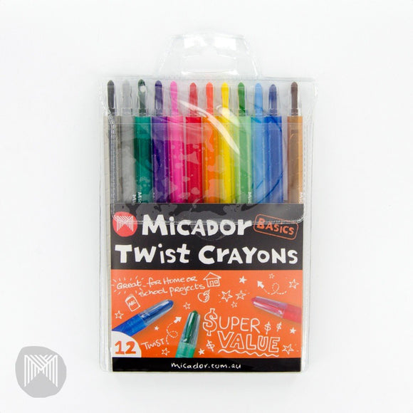 Micador Twist Crayons 12pk 1146
