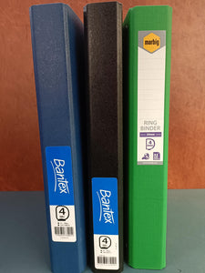 Ring Binder A4 4D 25mm Assorted Colours