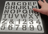Alphabet and Number Stencil