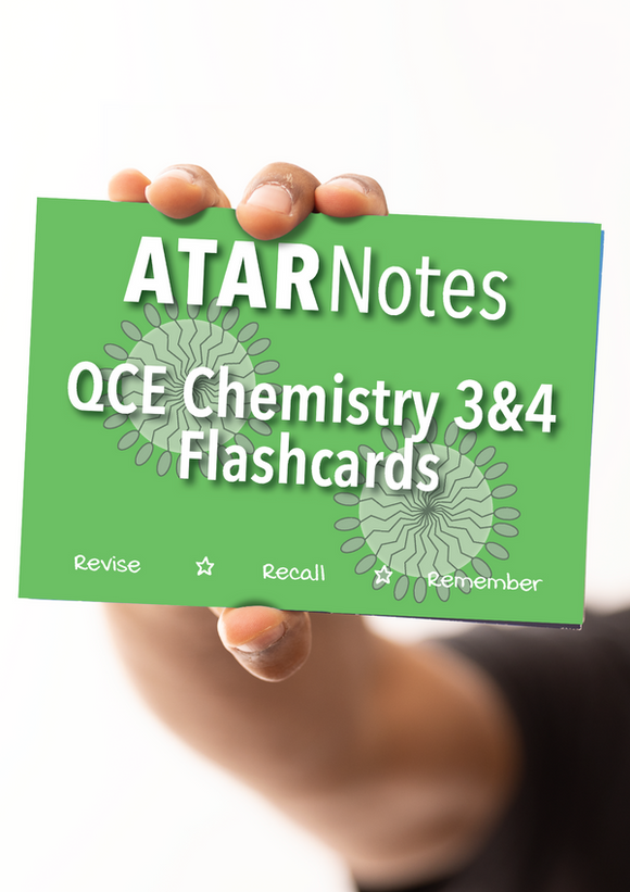 ATAR Notes QCE Chemistry 3&4 Flashcards 9781923002975