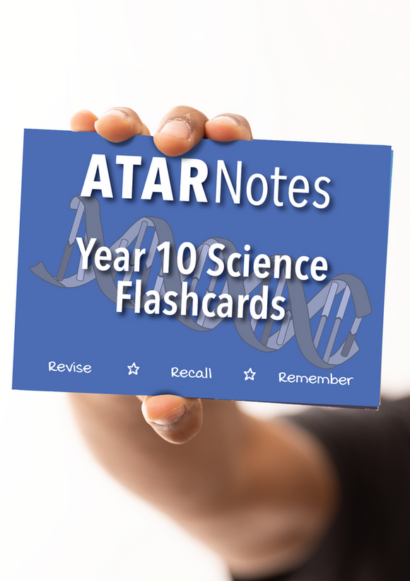 ATAR Notes Year 10 Science Flashcards 9781923002463