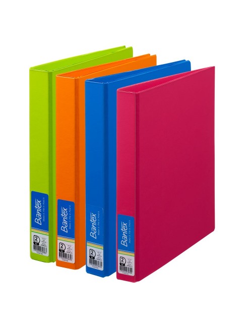Binder - A4 2D Ring 25mm Economy - Tropical Assorted Colours