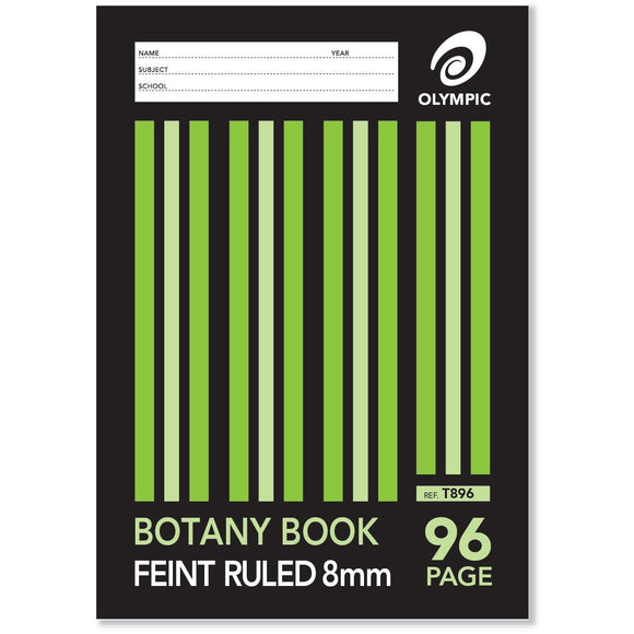 Botany Book A4 96 Page 8mm Ruled
