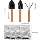 1 SET Soil Sample Probe, Soil Sampling Tools, T-Style Handle Soil Probe Rod for Lawn Farm Golf Course, Soil Probes for Soil Sampling with a Set of Garden Tools and 4pcs Reusable Sample Bags
