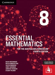 Essential Mathematics for the Australian Curriculum Year 8 4th Ed (Print + Interactive) 9781009372909