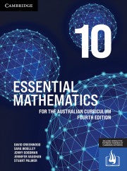 Essential Mathematics for the Australian Curriculum Year 10 4th Ed (Print + Interactive) 9781009373128