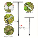 Stainless Steel Soil Probe, 36-Inch Soil Test Rod, Ground Penetration Tool, Soil Sampling Kit, Gardening Equipment
