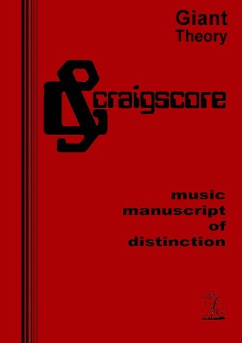 Craigscore Giant Theory - Music Manuscript of Distinction Book BK9-24