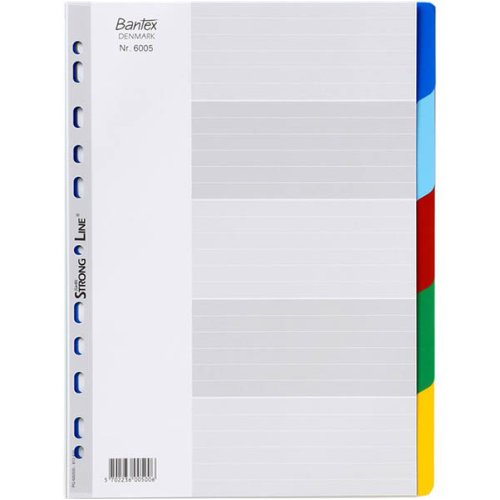 Dividers 5 Tab A4/Polypropylene