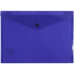 Document Wallet A4 with Button Purple