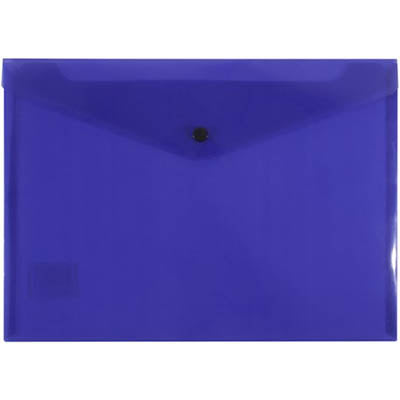 Document Wallet A4 with Button Purple