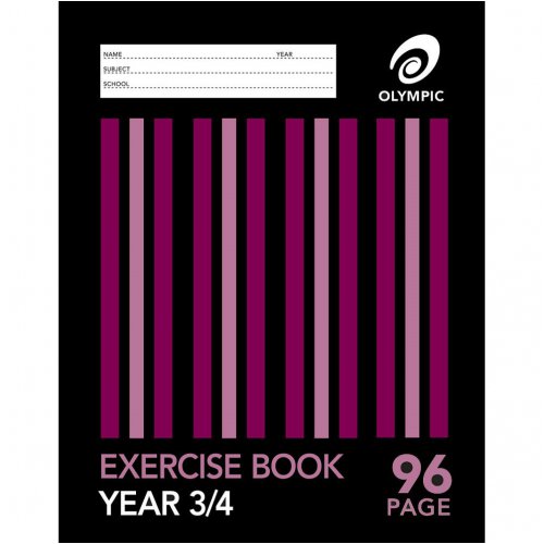 Exercise Book 96 Page Year 3/4 Qld 9x7 inch