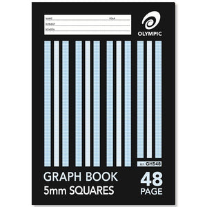 Graph Book A4 48 Page 5mm Squares