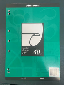 Victory A4 Graph Pad 1mm Grid 40 Leaf EDP030