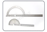 180 Degree Protractor Metal Angle Finder Angle Ruler Woodworking Tools Measuring Ruler Angle Meter Stainless Steel Goniometer