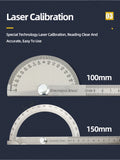 180 Degree Protractor Metal Angle Finder Angle Ruler Woodworking Tools Measuring Ruler Angle Meter Stainless Steel Goniometer