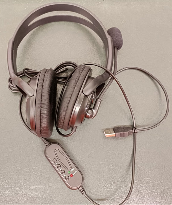 Headset with Microphone & USB Connection