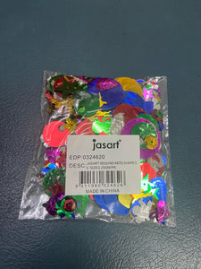 Jasart Sequins - Assorted Shapes & Sizes 25g Pack
