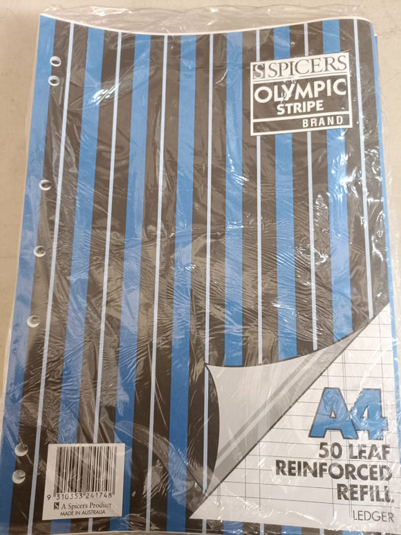Looseleaf A4 Double Ledger 50 Leaf