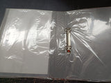 Clear A4 2 D-Ring Insert Binder with Storage Pocket 25mm Marbig