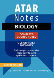 ATAR Notes QCE Biology 3&4 Notes (2023-2025) 9781922818706