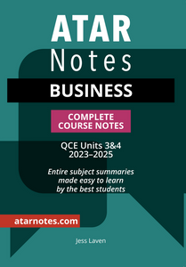 ATAR Notes QCE Business 3&4 Notes (2023-2025) 9781923002210