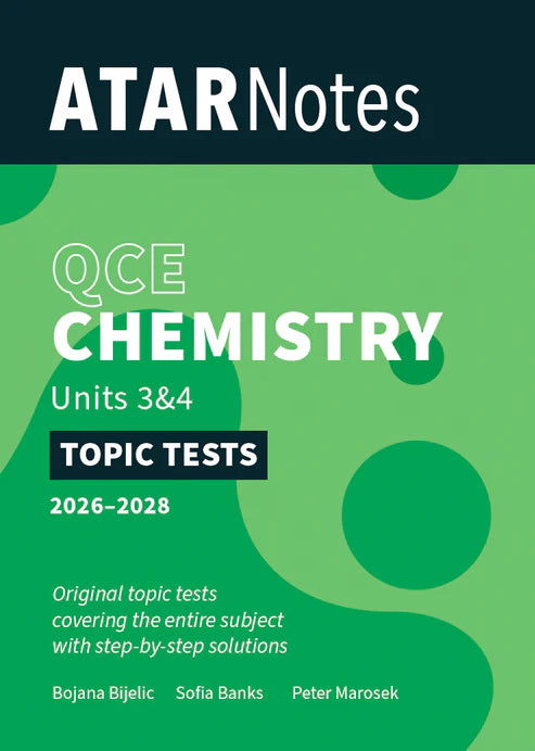 ATAR Notes QCE Chemistry 3&4 Topic Tests (2026-2028)