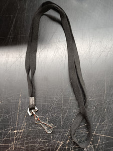 Rexel Lanyard Flat with Swivel Clip - Black