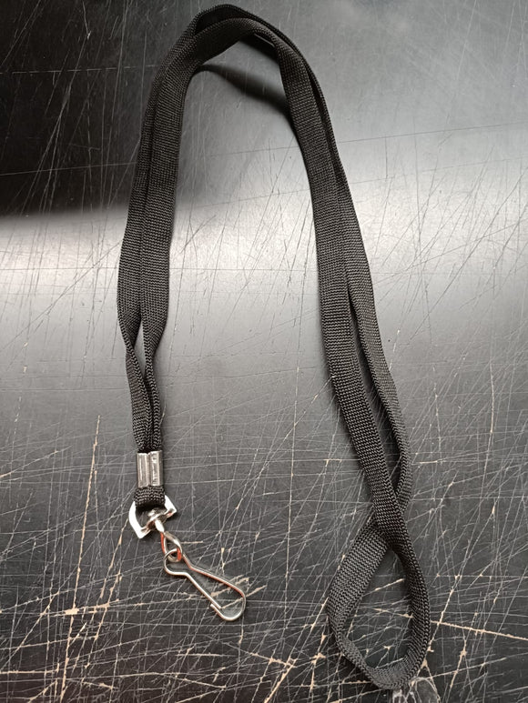 Rexel Lanyard Flat with Swivel Clip - Black