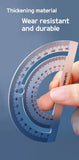 Aluminum Alloy Four-piece Ruler High Value Drawing Set Small Triangle Geometric Protractor Metal Ruler School Office Stationery