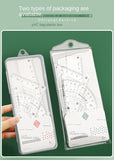 4pcs/7pcs Geometric Mathematical Drawing Tool Set Multi-functional Compass Protractor Ruler Eraser