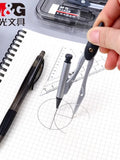 M&G Student Exam Drawing set (Compass + eraser + pencil + lead + ruler 4-piece set) 8-piece stationery set