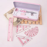 8Pcs/Set Compasses Rulers Professional Drawing Tools Geometry Maths Art Drawing Supplies Office Student Stationery Gift Prizes