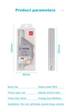 Metal Ruler School Drawing Measuring Triangle Ruler for Kids Learning Angle Straight Ruler Set Office Accessories Supplies