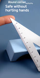 Aluminum Alloy Four-piece Ruler High Value Drawing Set Small Triangle Geometric Protractor Metal Ruler School Office Stationery