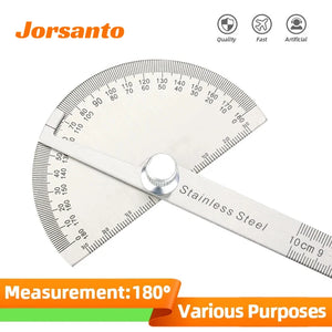 Goniometer Stainless Steel Protractor Metal Ruler Multi Angle Measuring Ruler Carpentry Tool Angle Meter Angle Finder Goniometro