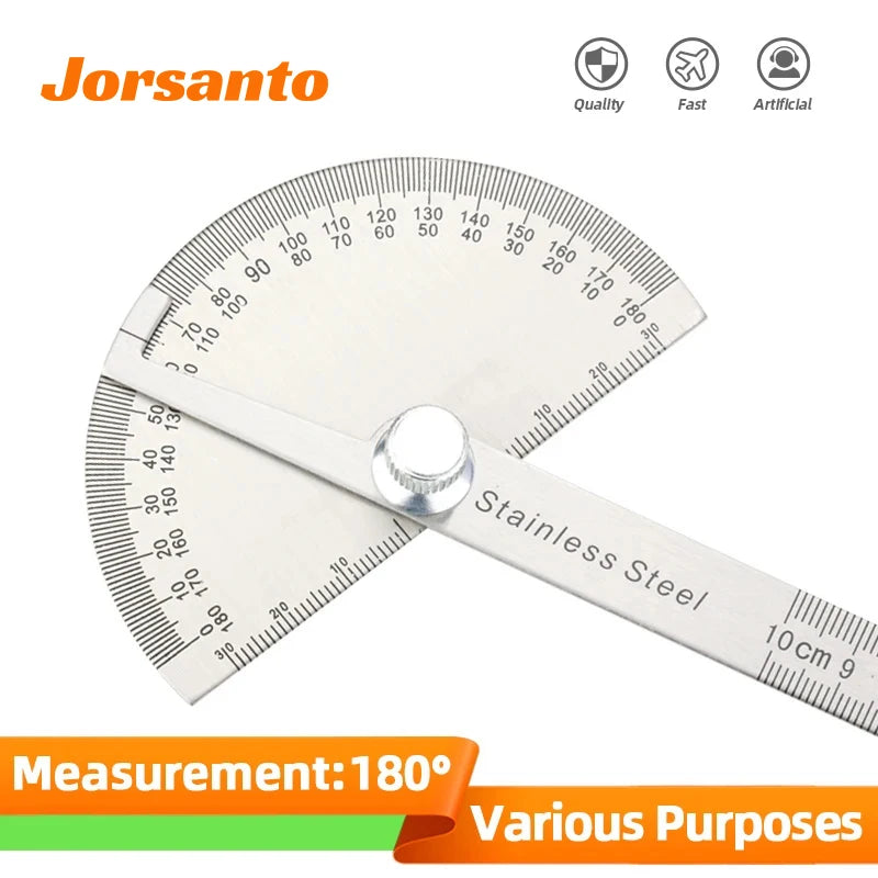 Goniometer Stainless Steel Protractor Metal Ruler Multi Angle Measurin ...