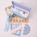 8Pcs/Set Compasses Rulers Professional Drawing Tools Geometry Maths Art Drawing Supplies Office Student Stationery Gift Prizes