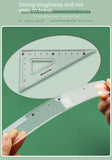 4pcs/7pcs Geometric Mathematical Drawing Tool Set Multi-functional Compass Protractor Ruler Eraser