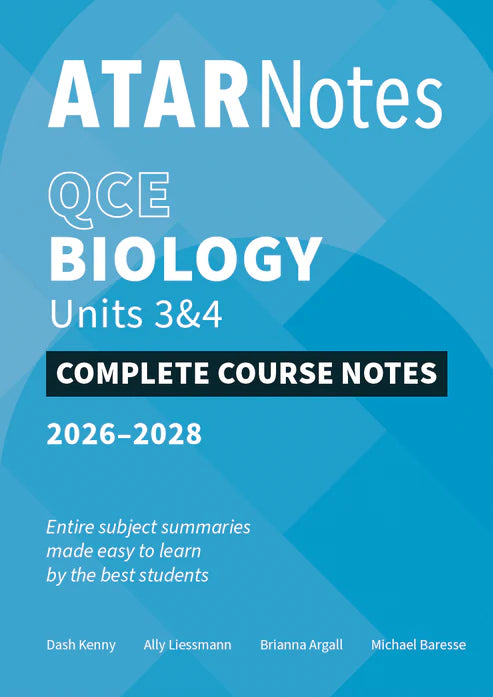 ATAR Notes QCE Biology 3&4 Notes (2026-2028)