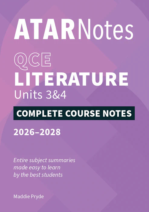 ATAR Notes QCE Literature 3&4 Notes (2026-2028)