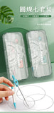 4pcs/7pcs Geometric Mathematical Drawing Tool Set Multi-functional Compass Protractor Ruler Eraser